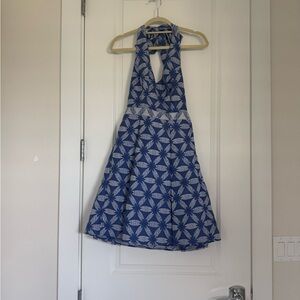Modcloth Blue and White Mini Dress